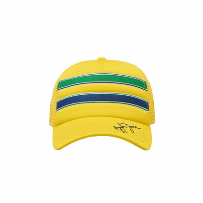 Ayrton Senna Official Colours Truckers Baseball Cap - 701218229 001