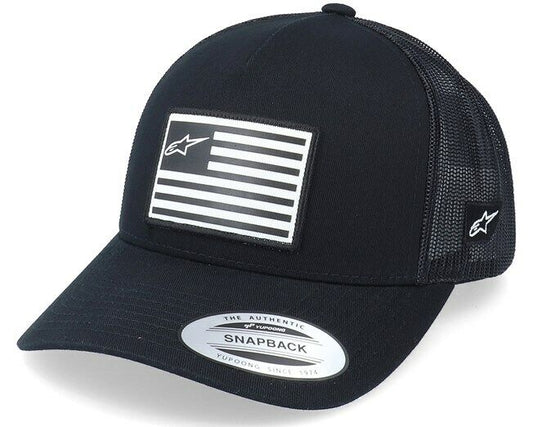 Alpinestar Flag Black Flexifit Baseball Cap -1210 81100
