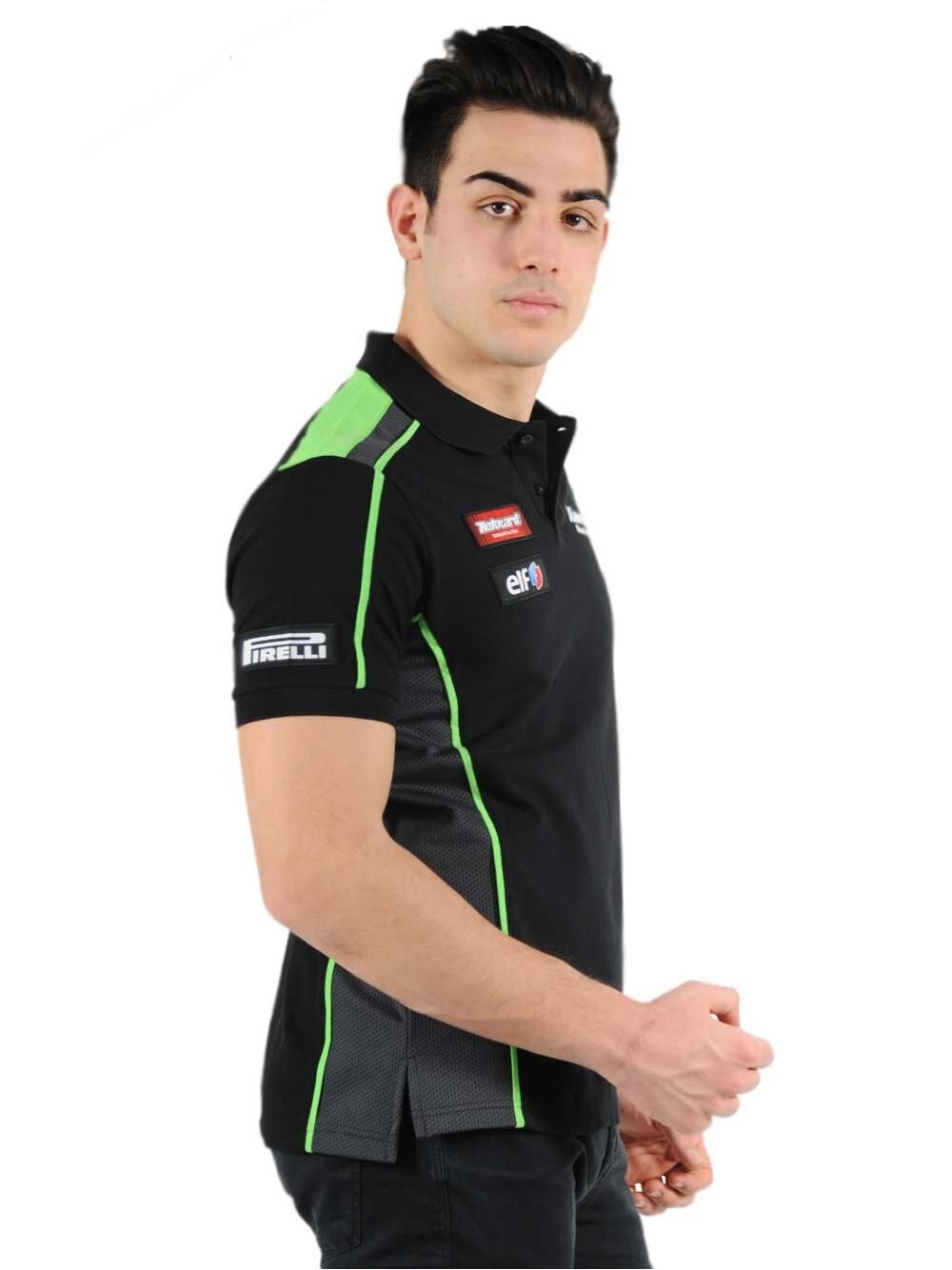 Official Kawasaki Motocard Team Race Wear Polo Shirt - 11501