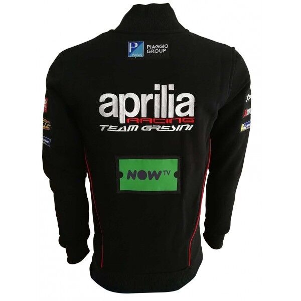 Official Gresini Aprilia Team Black Zip Up Sweatshirt - A1Fefz18Rem