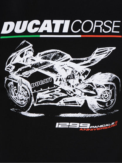 Official Ducati Corse Black Photo T'shirt - 17 36007