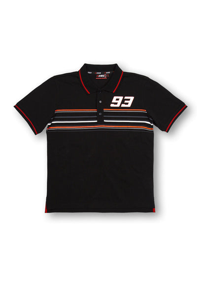 New Official Marc Marquez 93 Black Polo - Mmmpo 157004 Or 16 13004