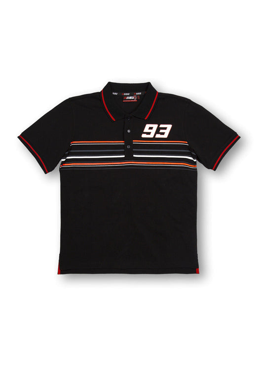 New Official Marc Marquez 93 Black Polo - Mmmpo 157004 Or 16 13004