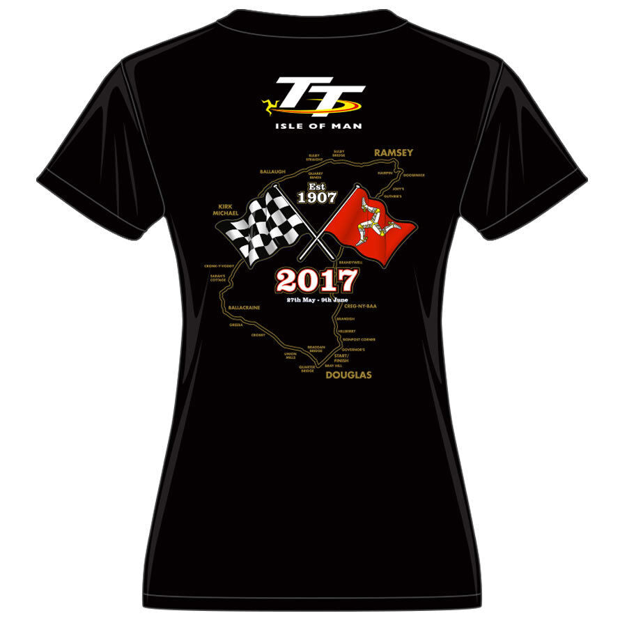 2017 Official Isle Of Man TT Gold Bikes Woman's T'Shirt - 17Atsl1