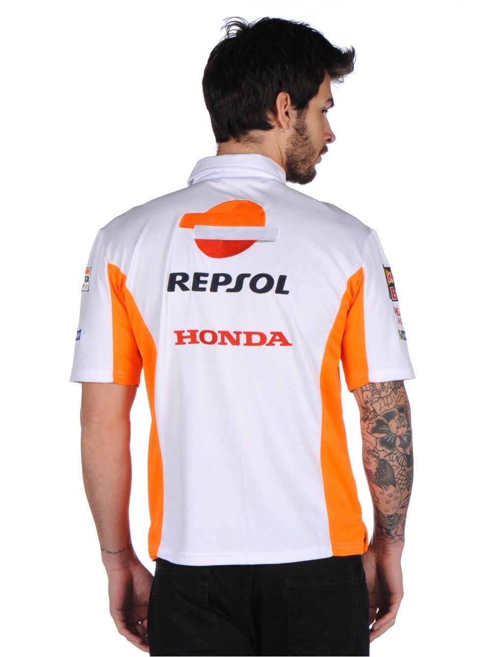 Official Repsol Honda Team White Polo Shirt - 17 18503
