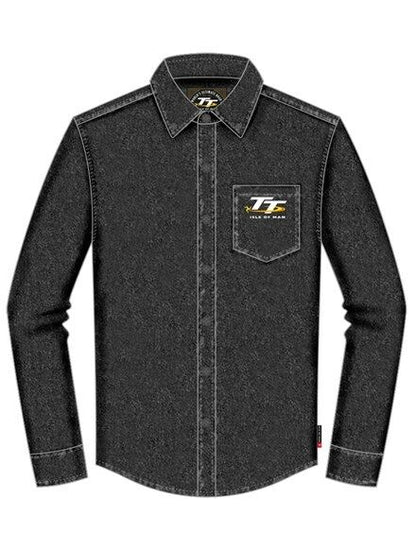 Official Isle Of Man TT Races Denim Shirt - 19