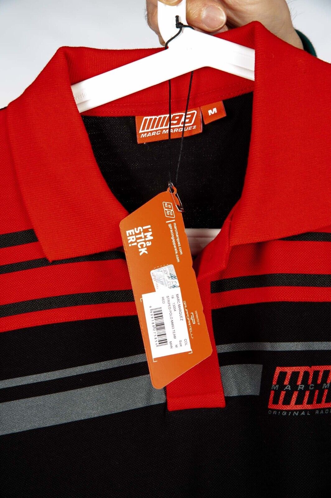 Official Marc Marquez Mm93 Stripped Polo - 19 13004