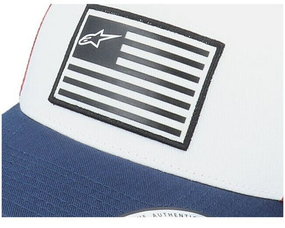 Alpinestar Flag Red White & Blue Flexifit Baseball Cap - 1210 81100