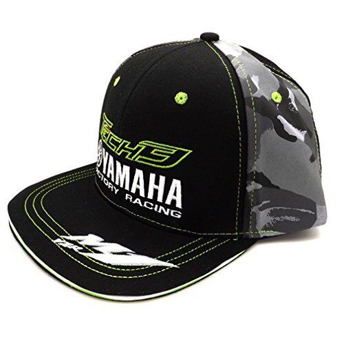 Official Tech 3 Yamaha Flat Peak Camo Baseball Cap - 17T3Yam-Bbc-Fp