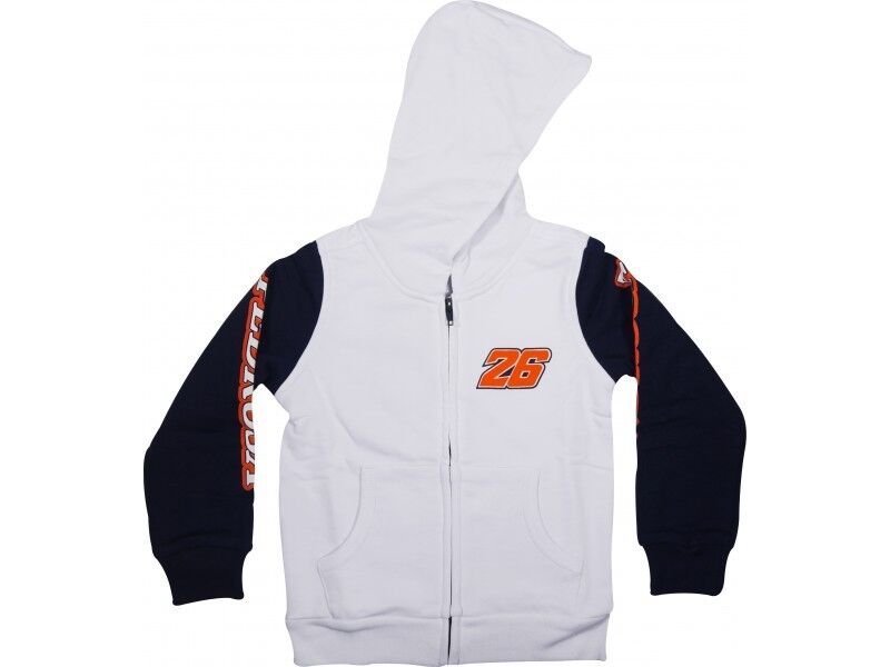 Official Dani Pedrosa White Kids Hoodie Fleece - 758 06