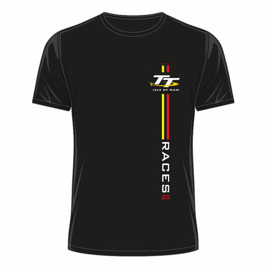 Official Isle Of Man TT Races 20 Black Seniors Winners T'Shirt - 20Ats10