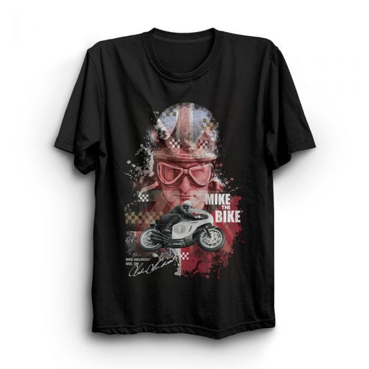Mike Hailwood Union Jack Helmet T Shirt -18Mh-549At