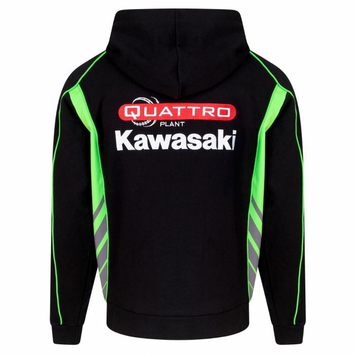 Official Quattro Plant Kawasaki Team Full Zip Hoodie - 19Qk-Ah