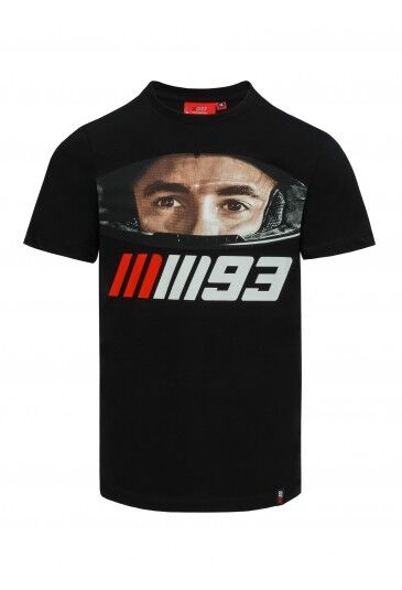 Marc Marquez Official Black T-Shirt Face - Mmmts 18 33012