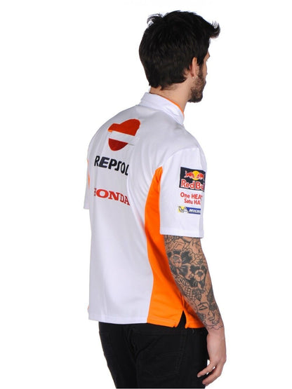 Official Repsol Honda Team White Polo Shirt - 17 18503
