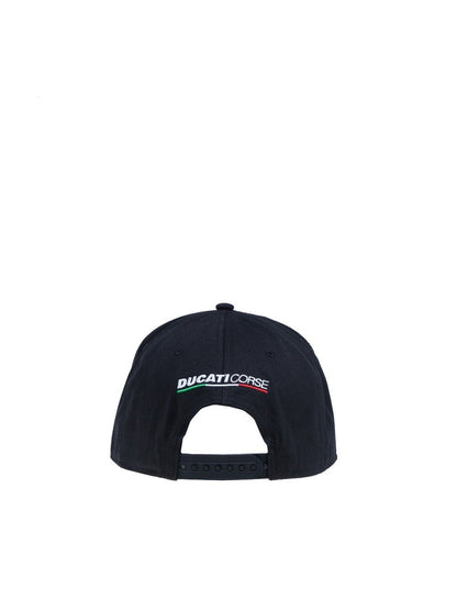 Official Ducati Corse Flat Visor Black Cap - 17 46005