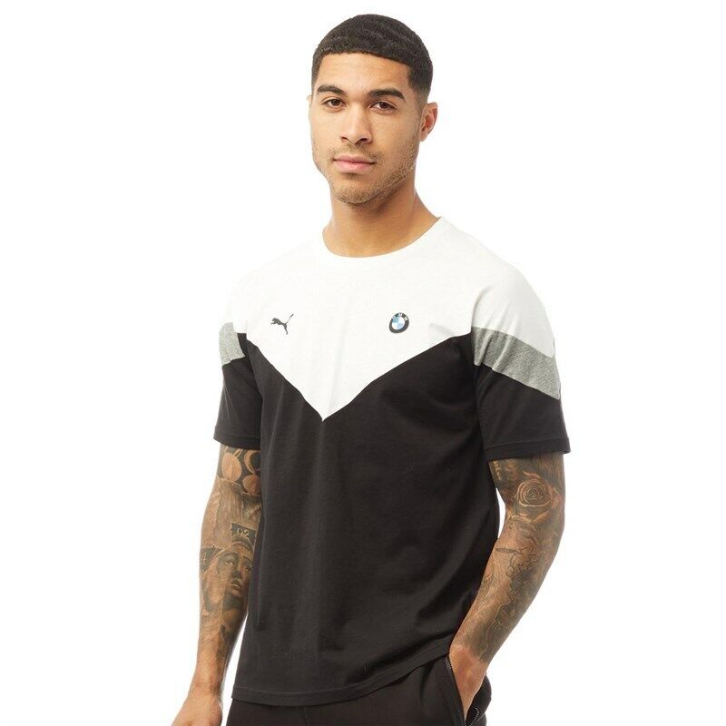 BMW Msport Puma Mcs Black/White/Grey T Shirt - 597998 01