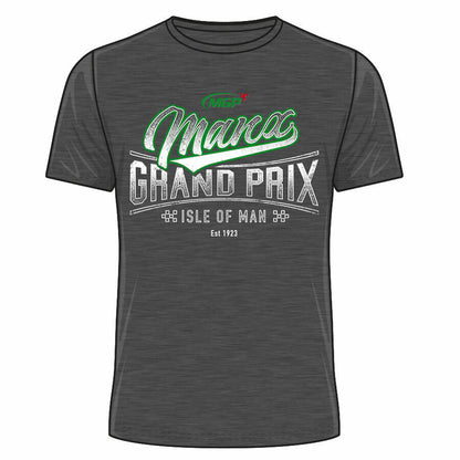 Official Manx Grand Prix Heather T Shirt - 19Mts3