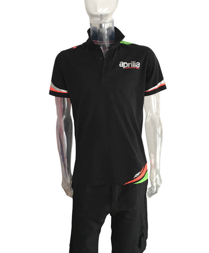 Official Aprilia Team Spin Off Black Polo