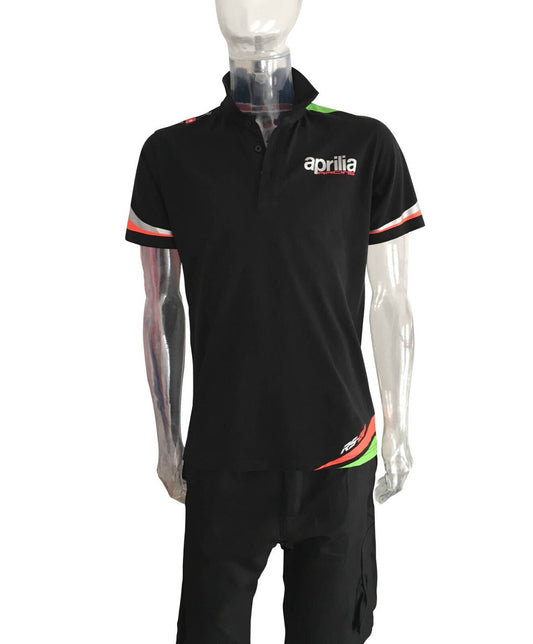 Official Aprilia Team Spin Off Black Polo