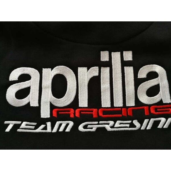 Official Gresini Aprilia Team Black Zip Up Sweatshirt - A1Fefz18Rem