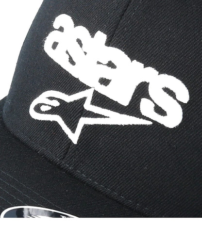 Alpinestar Heritage Blaze Hat Flexifit Black Baseball Cap - 1019-81112