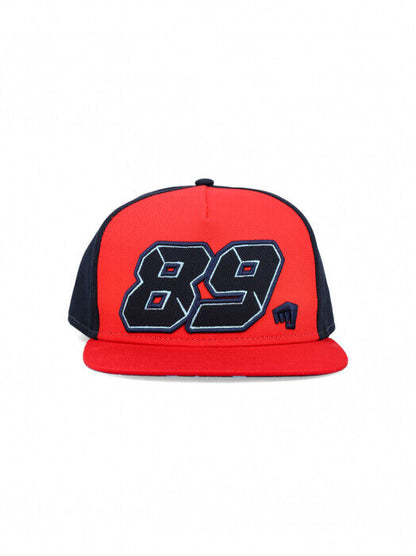 Official Jorge Martin Red & Blue Flat Peak Baseball Cap - 22 46201