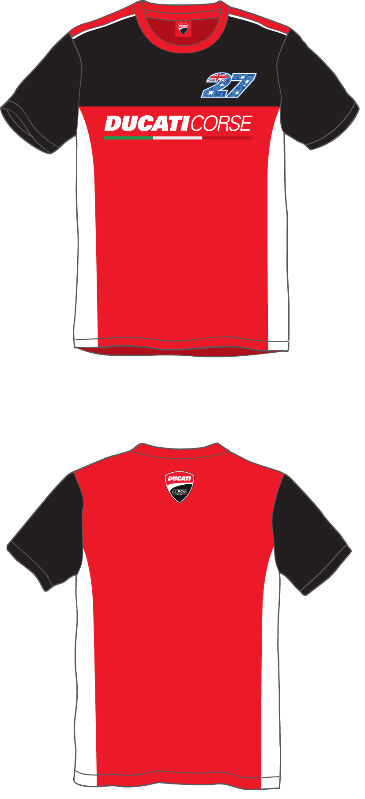 Official Casey Stoner Ducati Corse Dual T Shirt - 17 36021