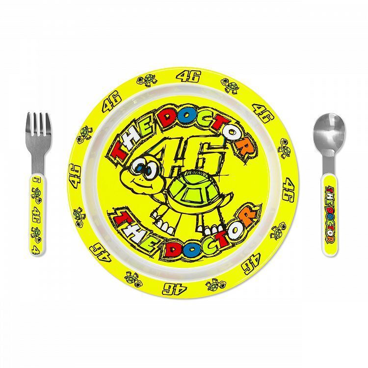 VR46 Official Valentino Rossi Baby's Turtle Meal Set - Vrusm 309503