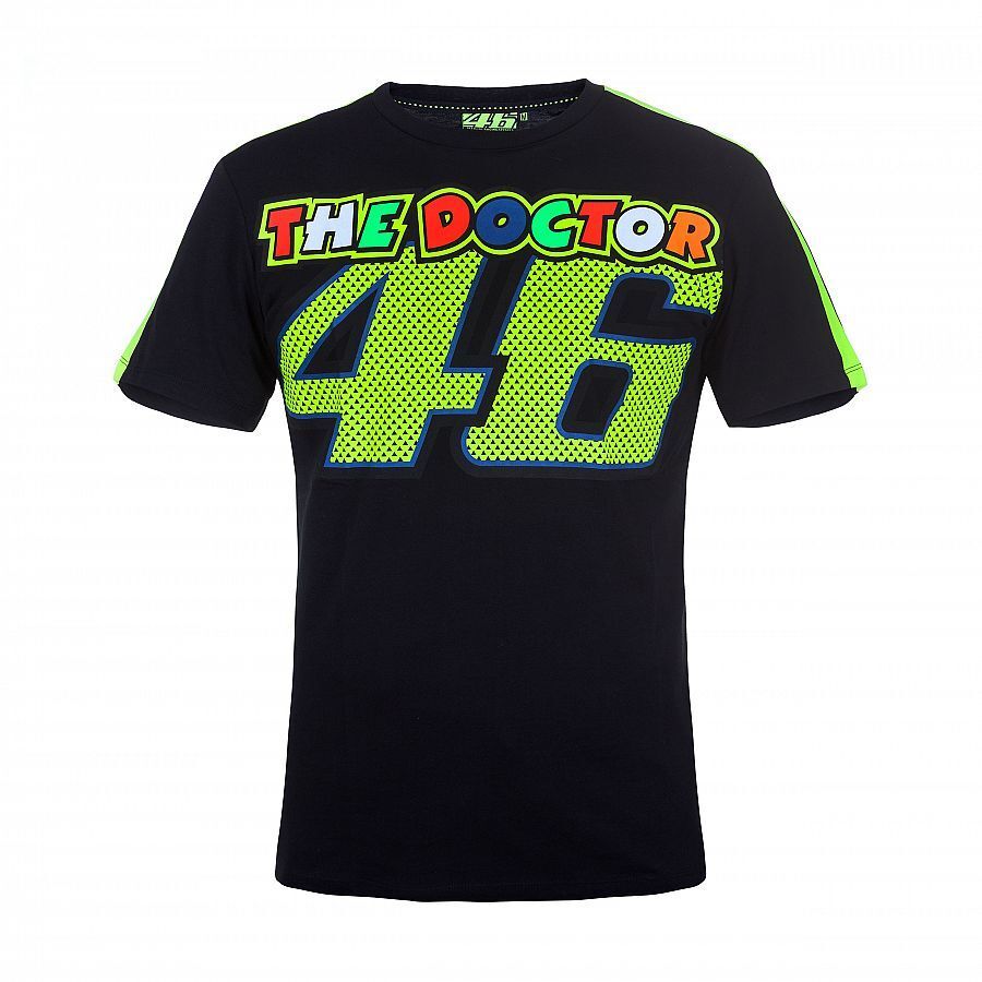 Official Valentino Rossi 46 Black T'shirt - Vrmts 260204