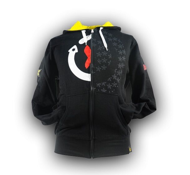 New Rockstar Official Jorge Lorezno Hoodie Fleece Black