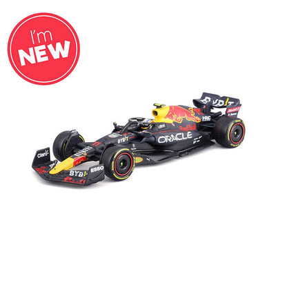 Red Bull Racing Rb18 Perez With Helmet 1:43 Bburago Model - B18-38062P
