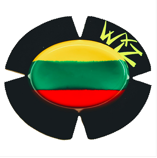 Wiz Lithuanian Flag Knee Sliders (1 Set)