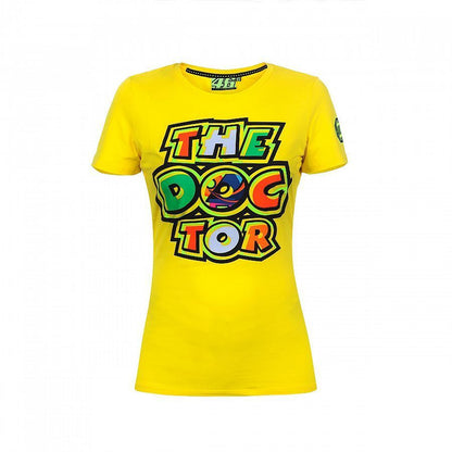 VR46 Official Valentino Rossi Yellow Doctor Womans T'Shirt - Vrwts 262201
