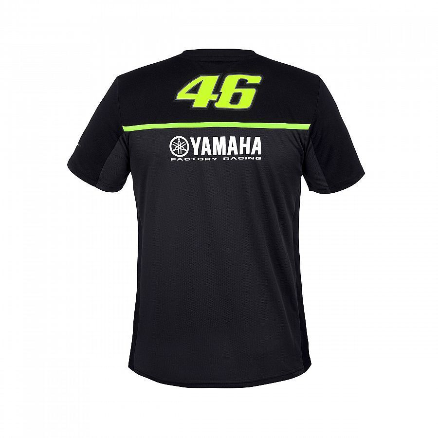 Official Valentino Rossi VR46 Black Yamaha T'shirt - Ykmts 279504