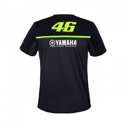 Official Valentino Rossi VR46 Black Yamaha T'shirt - Ykmts 279504