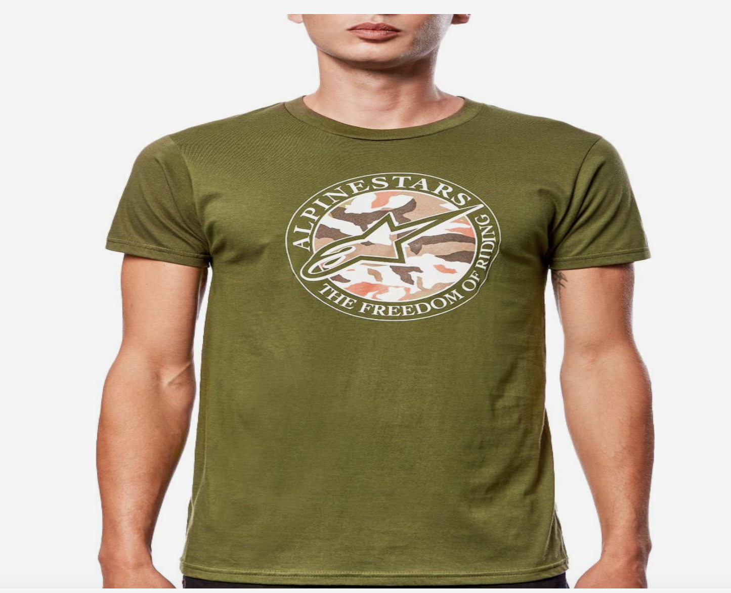 Alpinestars Dot Camo Green T Shirt - 1213-72660-