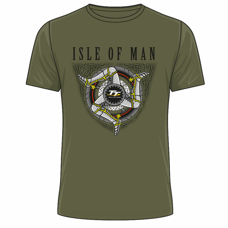 Official Isle Of Man TT Races Green Legs T'shirt - 20Ats18Mg