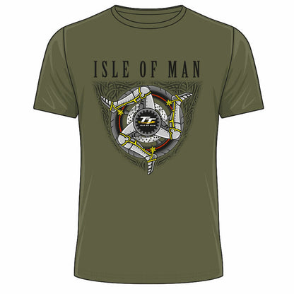 Official Isle Of Man TT Races Green Legs T'shirt - 20Ats18Mg
