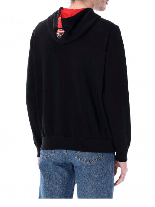 Official Ducati Corse Black Zip Up Hoodie - 23 26002