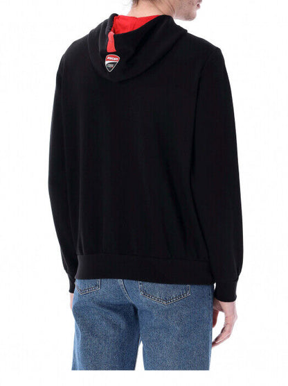 Official Ducati Corse Black Zip Up Hoodie - 23 26002