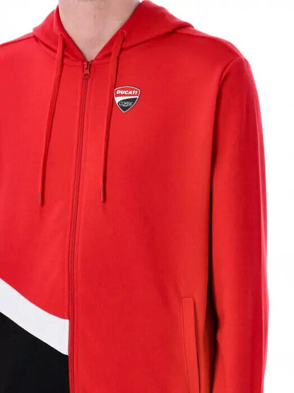 Official Ducati Corse Badge Zip Up Hoodie - 23 26001