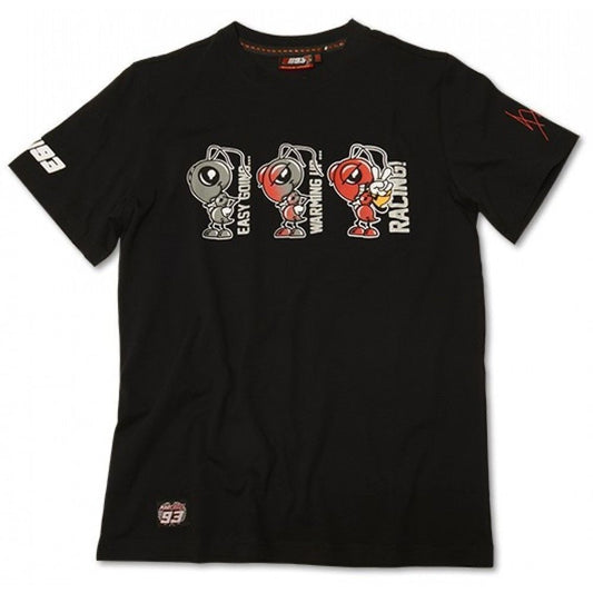 Official Marc Marquez 3 Ants Black T-Shirt - Mmmts 604 04