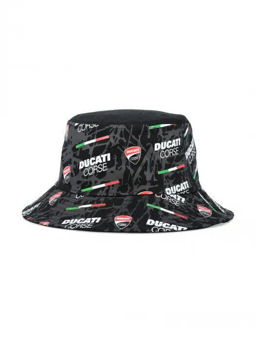 Official Ducati Corse Black Bucket Hat - 23 46005