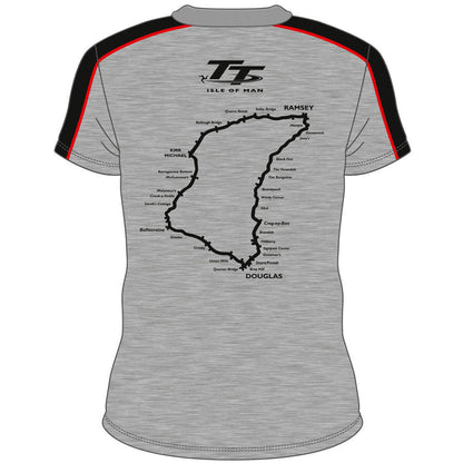 Official Isle Of Man TT Grey Grandstand T'Shirt