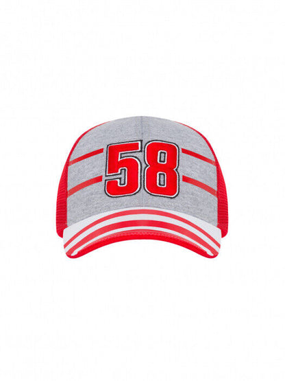 Official Marco Simoncelli Supersic 58 Stripes Cap - 19 45001