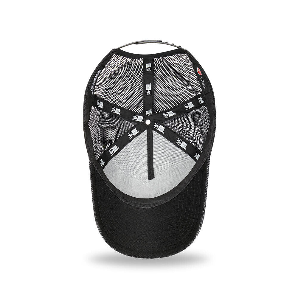 Official Ducati Corse Tonal Denim Black 9Forty A-Frame Trucker Cap - 60284557