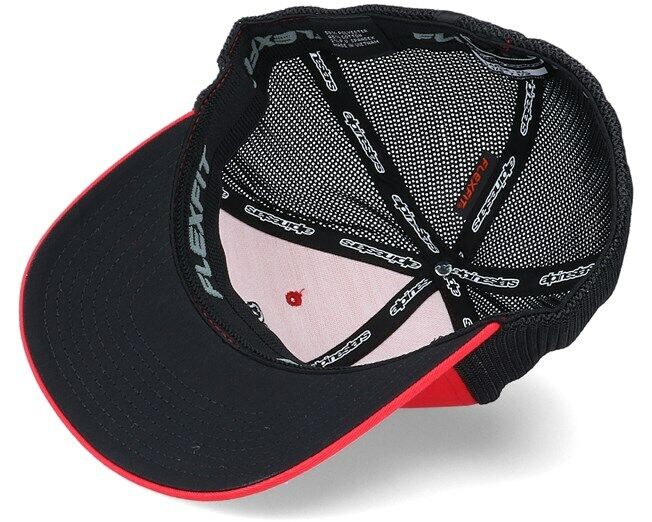 Alpinestar Angle Stretch Mesh Red/Black Flexfit Baseball Cap - 1230 81011