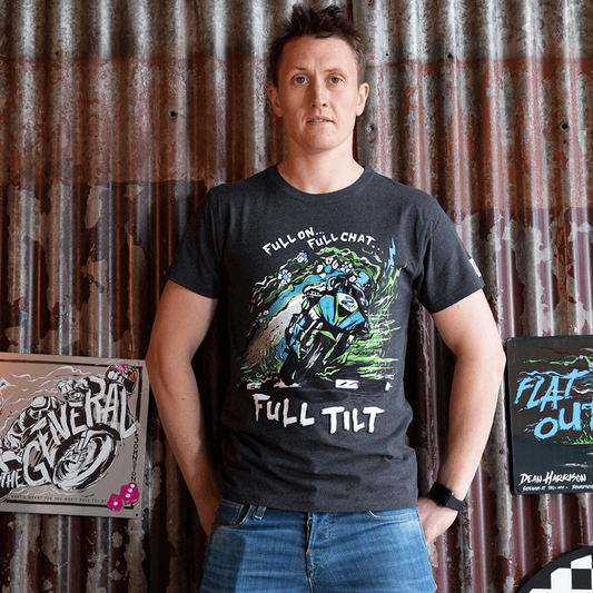 Official Dean Harrison "Full Tilt" Anthracite T-Shirt - Dhft