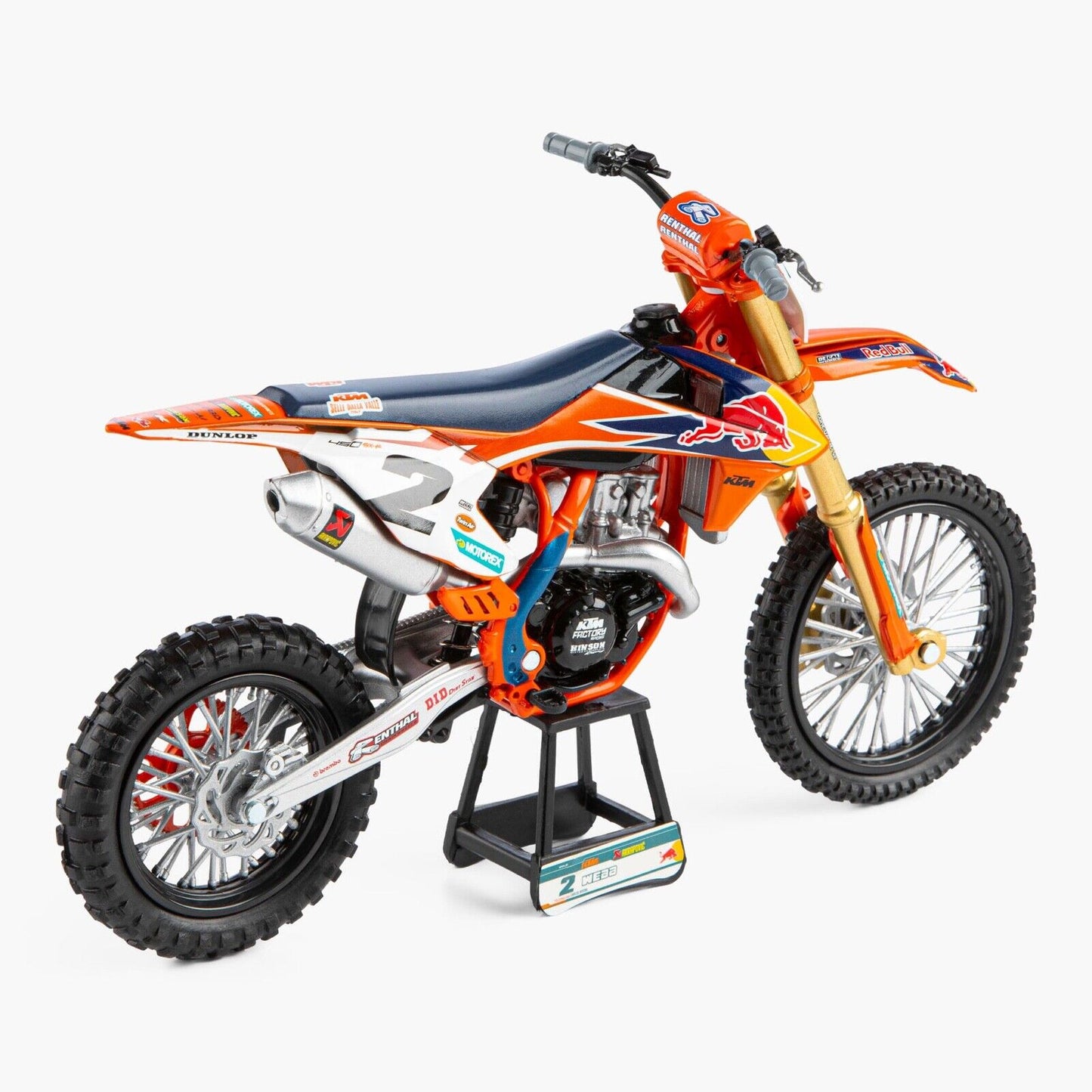 Official Red Bull KTM Racing Webb 1:10 Model World Mxgp Bike - KTM22042